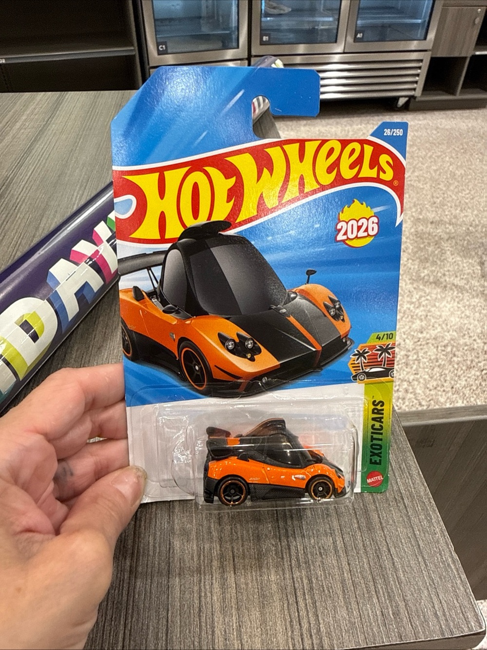 Hot Wheels 2026 Orange & Black Exotic Car Toy
